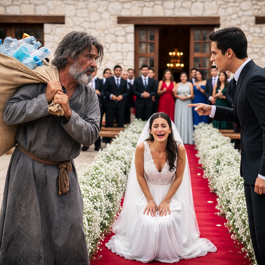 The Millionaire Father-in-Law Disguised Himself as a Scrap Dealer to Test His Daughter’s Future Husband—But When the Groom’s True Character Was Revealed in Front of Everyone, a Wedding Turned Into a Stunning Reckoning That Exposed Hidden Motives, Shattered Assumptions, and Left an Entire Crowd Frozen in Shock