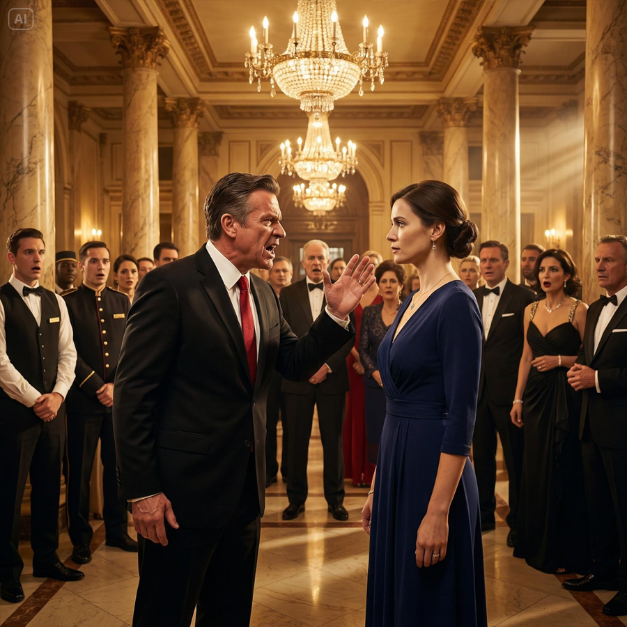 A Modestly Dressed CEO Was Struck Inside Her Own Luxury Hotel by a Powerful Manager, Guests Watched in Shock, Staff Stayed Silent, and No One Knew Who She Really Was—Until Ten Minutes Later When One Phone Call Exposed the Truth, Shattered Authority, Ended Careers Instantly, and Turned a Quiet Afternoon Into a Corporate Earthquake That Redefined Power, Respect, and Consequences Forever