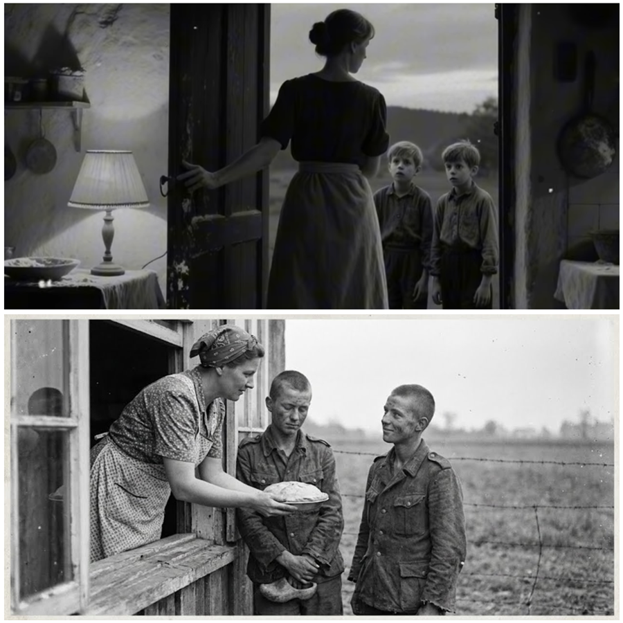 German Child Soldiers Stole Pie from the Window — A Broken Street, Empty Stomachs, Small Shadows in Oversized Coats, A Silent Theft at Dusk, Fear of Punishment, An American Kitchen Door Opening Instead, A Warm Oven in a Cold World, One Unexpected Choice, And a Shocking Act of Compassion That Turned Hunger, Guilt, and War Into a Story History Rarely Tells