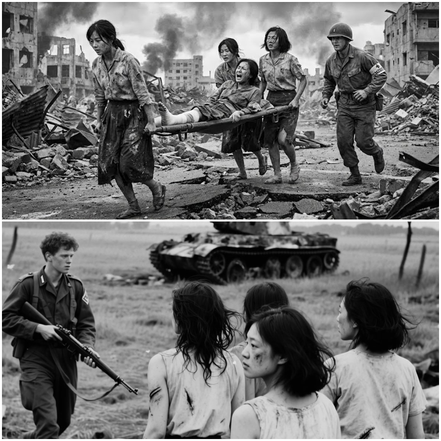 She Could No Longer Stand as Japanese Women Prisoners Lifted a Broken Friend Through Fear, Silence, and Barbed Wire, Until U.S. Medics Suddenly Ran In, Triggering a Shocking Wartime Rescue Filled With Mystery, Hidden Suffering, Unspoken Courage, and a Moment So Intense It Redefined Survival Inside a Place Built to Destroy Hope Forever While Witnesses Froze Time Shattered Orders Collapsed and Humanity Fought Back Against All Expectations There