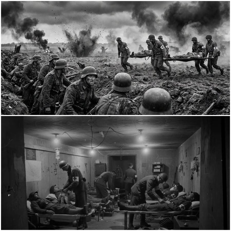 German Soldiers Watched in Shock as American Medics Ran Through Gunfire, Ignored Danger, Treated Wounded Enemies, and Risked Their Own Lives Without Hesitation, Turning a Brutal Battlefield Into a Moment of Unthinkable Humanity That Defied Propaganda, Shattered Expectations, Rewrote Wartime Assumptions About Mercy and Duty, and Left Witnesses Questioning Everything They Thought War Demanded in the Most Dangerous Hours of World War Two
