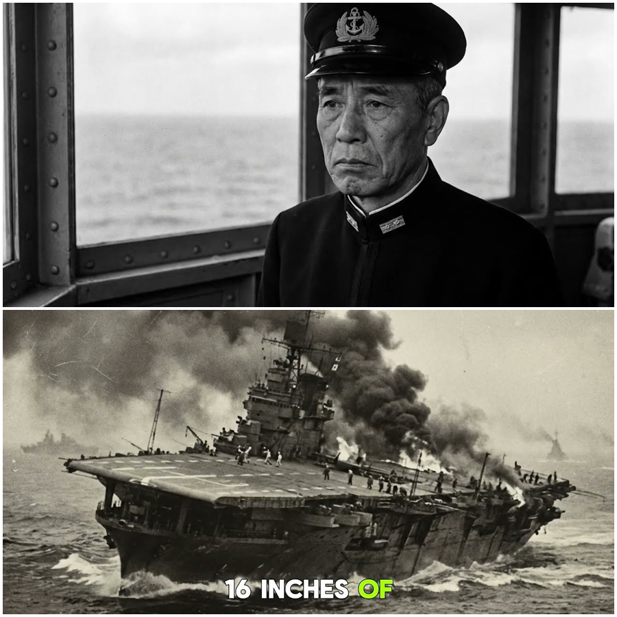 A floating city the size of three football fields, armored like a fortress with a flight deck thick enough to withstand bombs that would obliterate any other carrier.