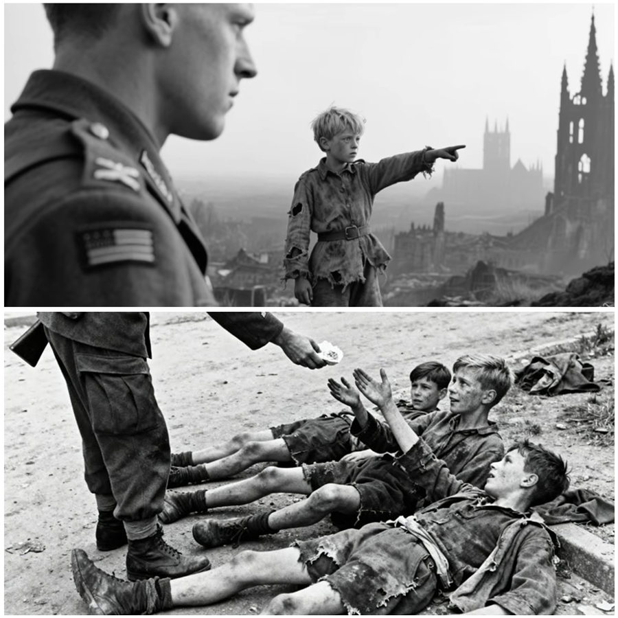 “‘I Haven’t Eaten in Days,’ a German Child Whispered as American Soldiers Stopped, Listened, and Handed Him Food—But What Followed That Simple Act During the Ruins of War Exposed a Hidden Chain of Events, Quiet Decisions, Moral Dilemmas, and a Little-Known Aftermath That Stayed Buried in History Far Longer Than Anyone Expected by Families, Aid Workers, and Soldiers Who Never Spoke Publicly About It Again After Peace Came”