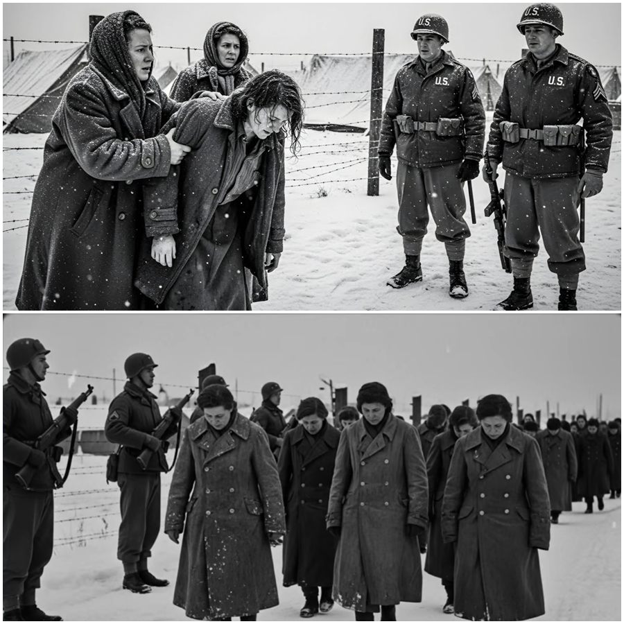 We’re Freezing Behind Barbed Wire: The Untold Wartime Night When Young German Women Captured in Europe Faced an Unimaginable Shock From American Guards, a Chilling Encounter of Fear, Survival, Misunderstanding, and Human Tension That History Softly Buried but Still Sends Shivers Today Across Decades, Whispered Memories Reveal Cold, Darkness, Moral Dilemmas, Silent Compassion, and a Moment That Redefined Enemies, Power, and the Fragile Line Between Mercy and Cruelty