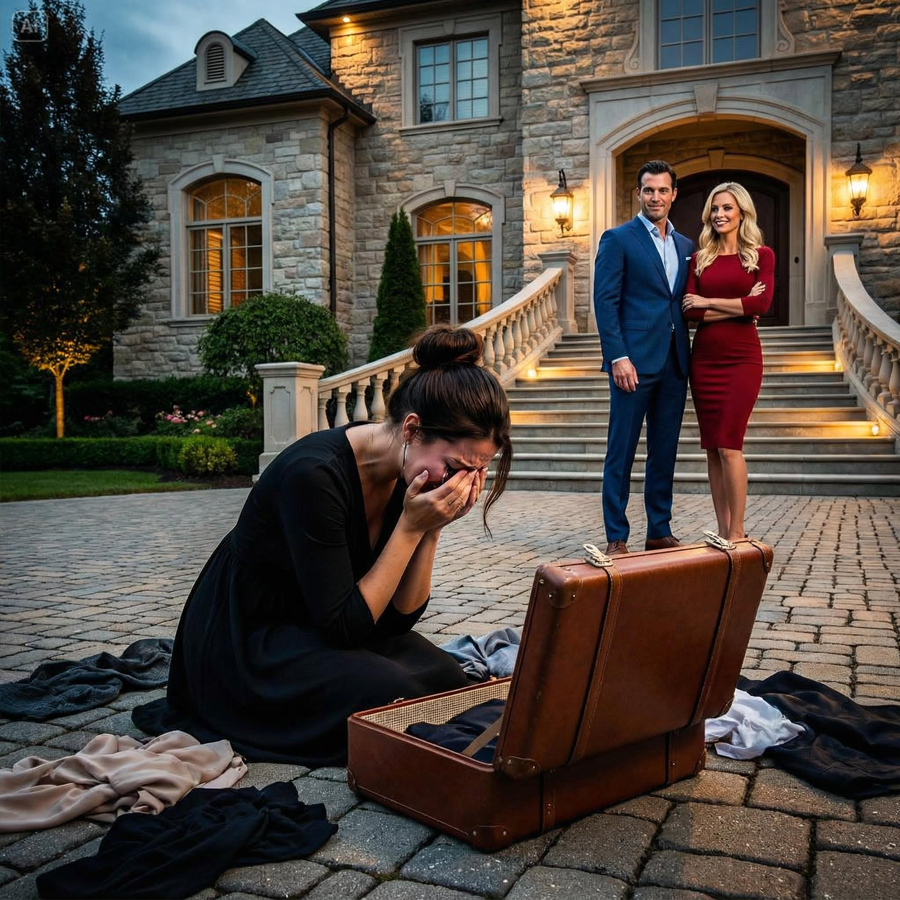 The Millionaire Ordered His Wife Out of the Mansion Without Mercy, Certain the Estate Was His Kingdom Forever—Completely Unaware That One Signature, One Quiet Phone Call, and One Unexpected Arrival Would Reveal Her Father Owned the Entire Property, Instantly Reverse Power, Shatter Arrogance, Freeze Every Celebration, and Turn a Cruel Expulsion Into the Most Stunning Real-Estate and Family Reckoning the Elite Had Ever Witnessed