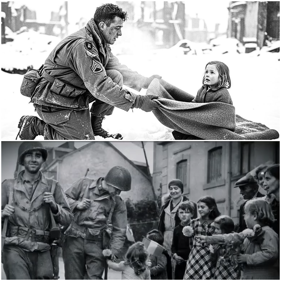 She Was Barely Standing in the Frozen Ardennes When an Exhausted American Soldier Made an Unthinkable Choice, Gave Away His Only Blanket, and Changed a Little Girl’s Fate Forever in a Shocking Wartime Moment of Mercy, Mystery, and Sacrifice That History Almost Forgot as Snow, Fear, and Silence Closed In Around Them
