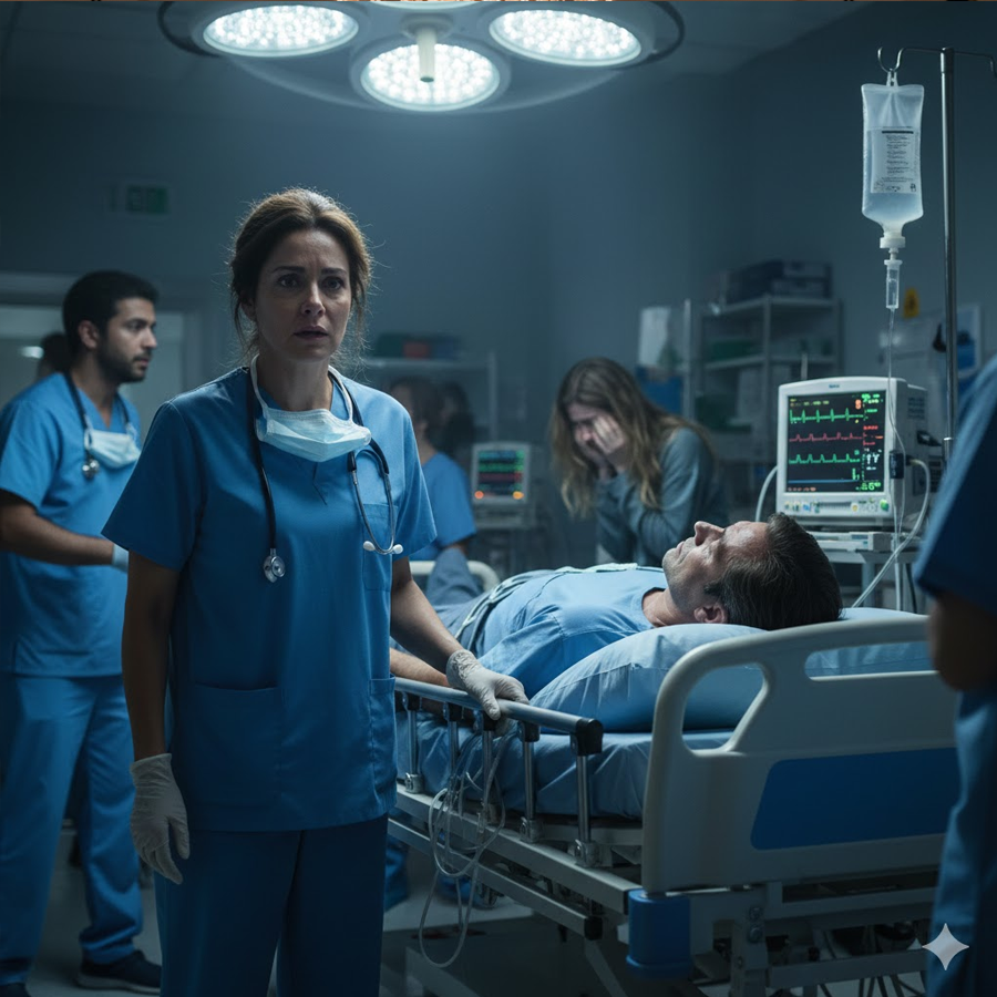 Working the Night Shift at 1 A.M., I Watched My Husband Rushed Into the ER—But When a Woman Suddenly Ran to Him, Wrapped Him in Her Arms, and Whispered His Name, Time Froze, Secrets Surfaced, and a Shocking Truth About His Past Emerged, Forcing Me to Question Everything I Thought I Knew About Love, Loyalty, and the Life We Built Together