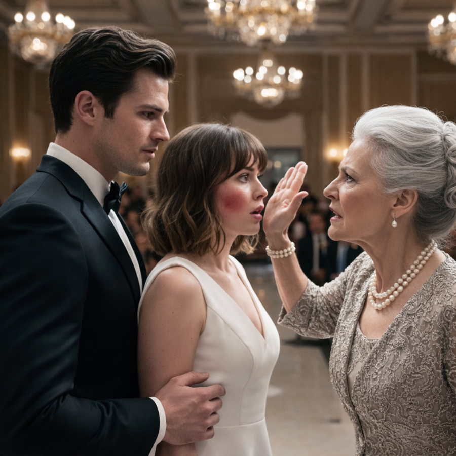 A Billionaire’s Mother Shocked an Entire Wedding After Striking His Bride in Front of the Guests, But What Happened Moments Later No One Expected, As Authorities Arrived, Tensions Exploded, Family Secrets Surfaced, Power Dynamics Shifted Instantly, and a Ceremony Meant to Celebrate Love Turned Into a Stunning Public Reckoning That Left Everyone Frozen in Silence