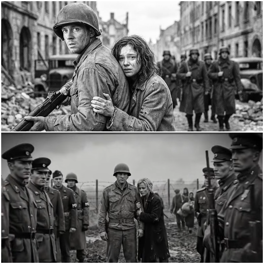 “Don’t Let Them Take Me,” a German Woman Whispered as She Clutched a U.S. Soldier’s Arm—What Happened in That Chaotic Moment Between Advancing Armies, Collapsing Orders, and Shifting Lines of Control Revealed a Hidden Human Crisis at the End of the War, When Survival Sometimes Depended on a Stranger’s Uniform, a Split-Second Decision, and the Courage to Defy Expectations