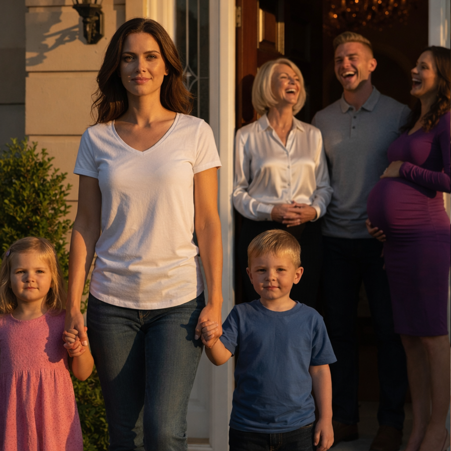 They Shut the Door on Her and Her Children, Welcomed His Pregnant Mistress With Smiles, and Acted as If the Wife No Longer Existed — The In-Laws Chose Comfort, Appearances, and Convenience Over Loyalty, Certain the Woman They Cast Aside Had No Power Left, Until a Sudden Financial Freeze, a Legal Bombshell, and One Unforgiving Move by a Billionaire Turned Their Celebration Into Panic, Exposing a Betrayal So Deep and a Consequence So Swift That Everyone Involved Realized Too Late: the Woman They Discarded Was the Only One Holding Everything Together