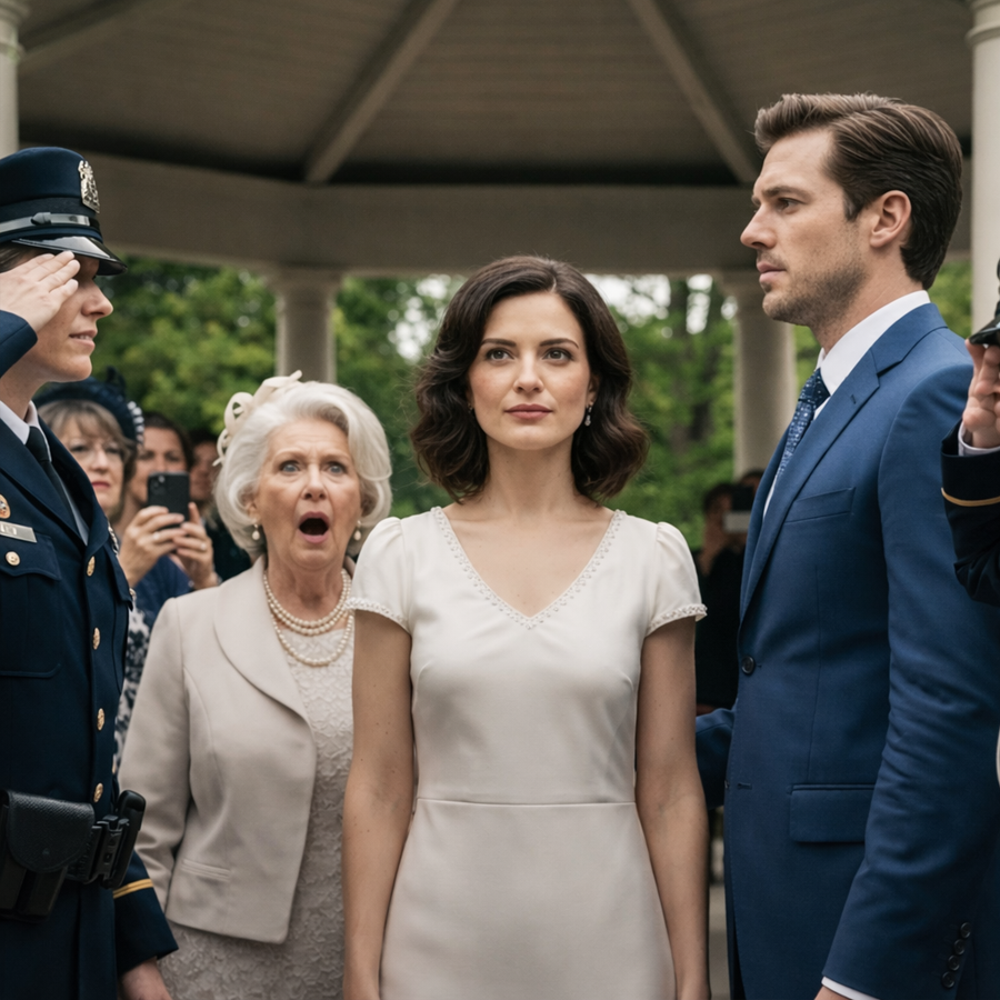 A Billionaire’s Mother Called the Police to Halt Her Son’s Wedding to a “Simple” Woman, Confident the Ceremony Would End Instantly, But Everything Changed When Officers Arrived, Read the Situation Carefully, Spoke Quietly Among Themselves, Shifted Their Stance Without Warning, and Left the Powerful Matriarch Frozen in Place as the Wedding Took an Unexpected and Unforgettable Turn