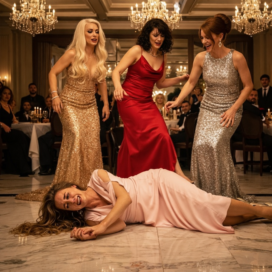 “Please, Don’t Kick Me… I’m Already Hurt,” the Simple Woman Begged on the Floor—What Happened When Her Billionaire Husband Finally Stepped Forward Shocked the Crowd, Silenced Years of Cruelty, Exposed a Hidden Marriage No One Expected, and Proved That Power, Love, and Justice Can Arrive in the Same Moment When the Truth Refuses to Stay Hidden Any Longer