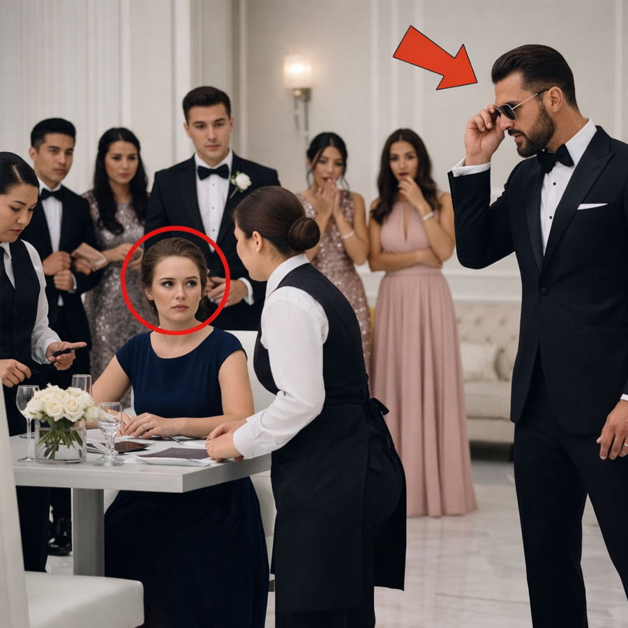 She Was Quietly Moved to the Staff Table While Guests Whispered and Smirked—No One Asked Her Name, No One Questioned the Seating, and No One Imagined the Truth Until a Late Arrival Changed the Entire Room, Froze the Music Mid-Note, and Exposed a Stunning Secret That Turned a Simple Wedding Snub Into the Most Unforgettable Moment of the Night