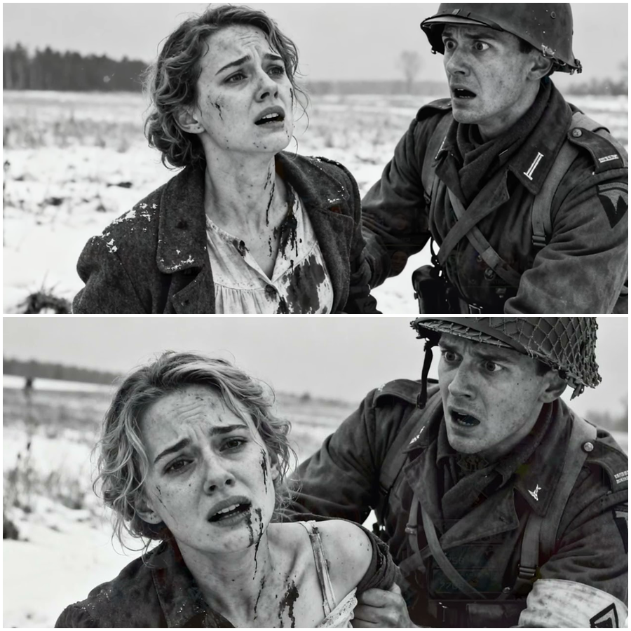 I’m Bleeding Through My Dress: A Whispered Cry in Ruins as a German Woman Prisoner of War Collapses Before American Medics, Uncovering a Hidden Wartime Secret, a Forbidden Past, and a Moment That Turned Shock, Mercy, and Mystery Into a Single Unforgettable Scene during the final days of World War Two, when survival, silence, and sudden compassion collided without warning inside a shattered field hospital remembered decades later