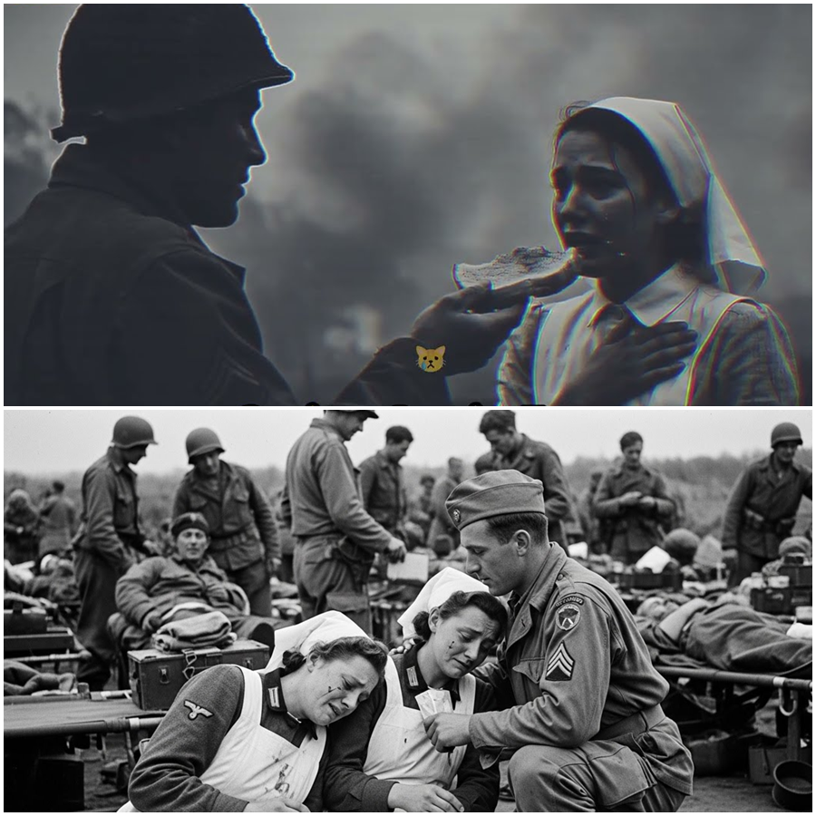 German Nurses Fell to Their Knees Expecting the Worst as American Soldiers Arrived, Whispering Desperate Pleas in Fear, Only to Witness an Unthinkable Response of Mercy, Protection, and Care That Reversed Everything They Had Been Taught, Uncovered a Hidden Wartime Reality, and Left Hardened Survivors in Tears Long After the Guns Fell Silent
