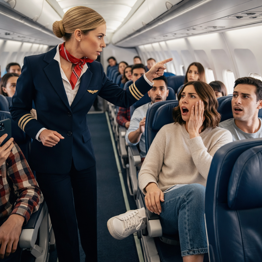 She Looked Like an Ordinary Passenger—Quiet, Polite, Easily Ignored. When a Flight Attendant Lost Patience and Struck Her in Front of the Cabin, No One Intervened.