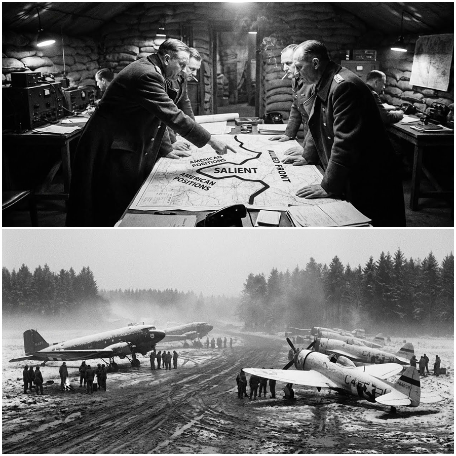 He looked calm, almost pleased with the balance of it all. The German counteroffensive had been stopped.