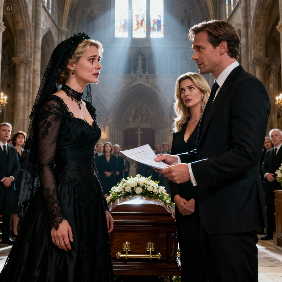 At My Mother’s Farewell, My Husband Arrived With Another Woman And Announced Divorce Without Shame, Unaware That A Silent Inheritance Would Soon Rewrite Every Power Dynamic, Expose Years Of Hidden Calculations, Transform Grief Into Resolve, Turn Public Humiliation Into Private Triumph, And Reveal How One Shocking Moment Can Reverse Destinies, Redefine Loyalty, And Change Who Truly Holds Control When Love Ends And Truth Begins