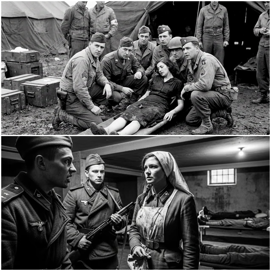 “I’m Bleeding Through My Dress”: A Shocking Wartime Moment When a German Woman POW Collapsed Before American Doctors, Exposing a Hidden Medical Crisis, a Race Against Time Inside a Chaotic Field Hospital, and the Quiet Compassion That Defied Expectations, Changed Her Fate Forever, and Revealed a Forgotten Human Story Buried Beneath the Final Days of War that history nearly erased, never recorded, rarely spoken, and almost completely forgotten