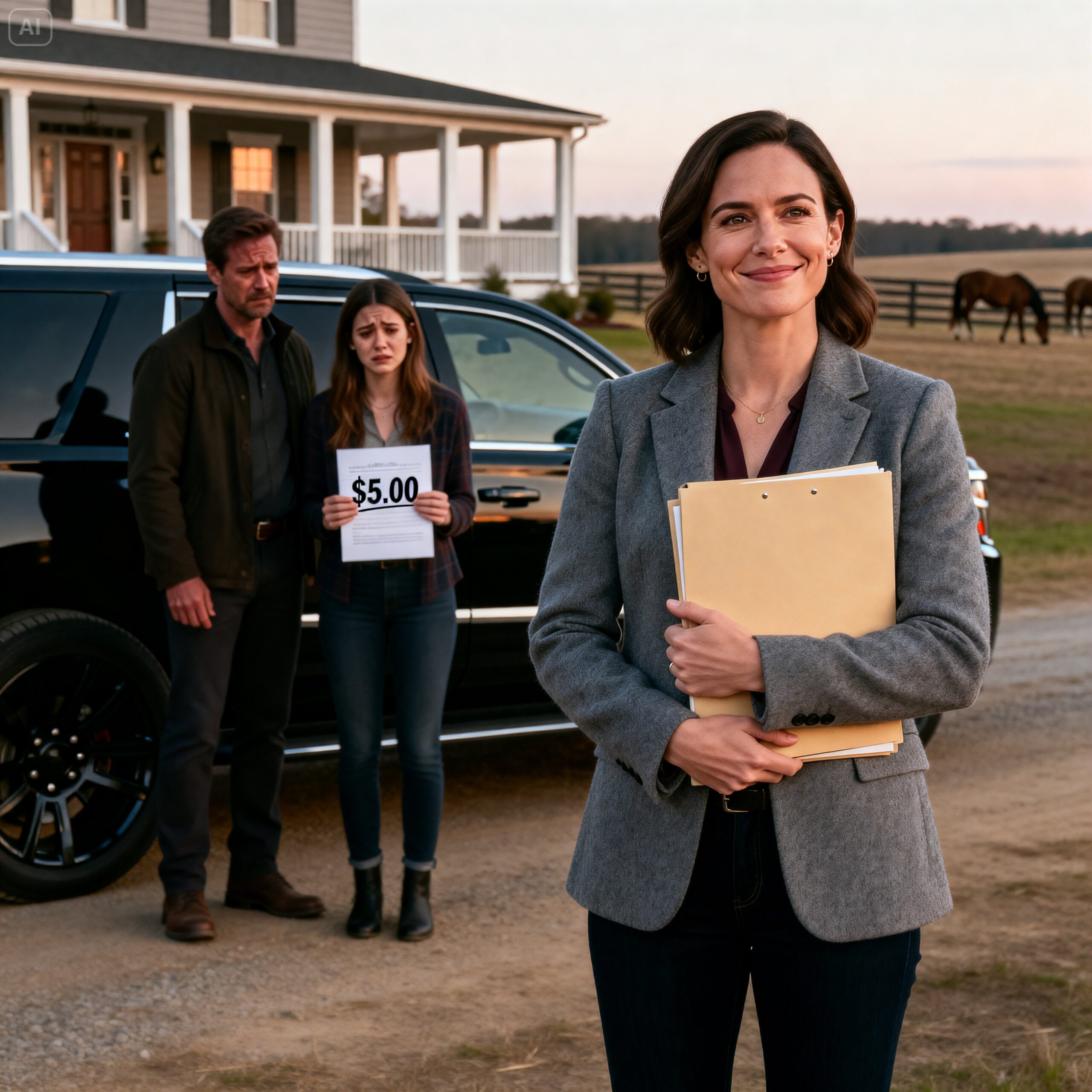 “My Husband Sold My $2M Luxury Ranch for $5 to His Mistress — He Had No Idea I’d Secured My Fortune”…