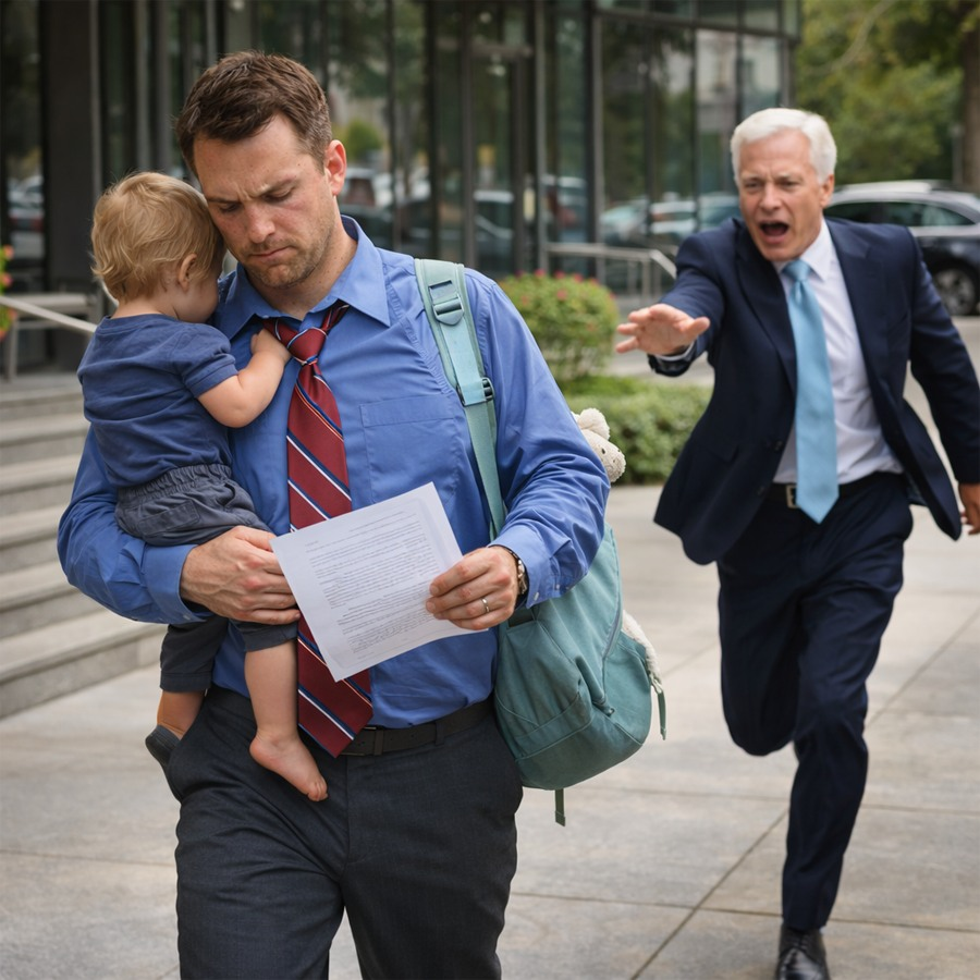 But as he prepared to exit the building, something unexpected happened. The billionaire CEO of the corporation ran into the lobby and called his name in front of everyone.