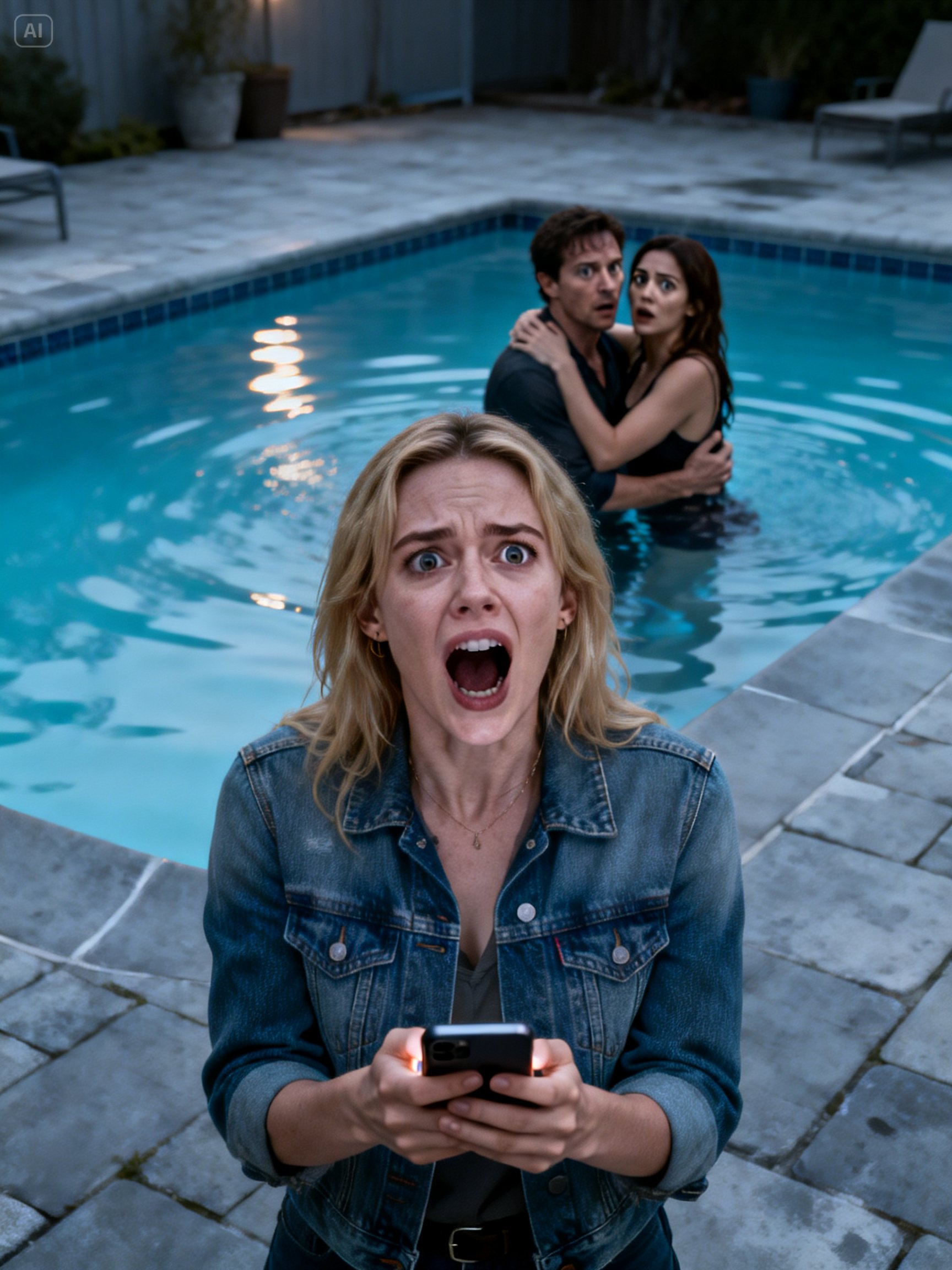 I Found My Husband in the Pool With a Woman Between His Legs. His Reaction When He Saw Me Was…