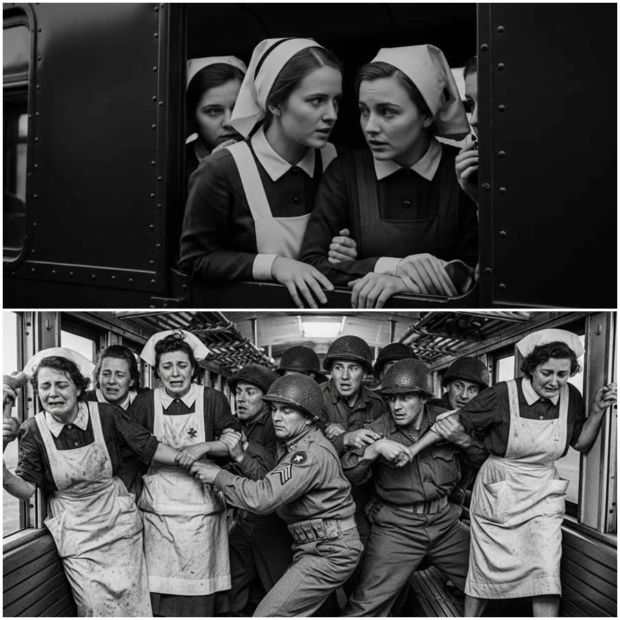 “We’ll Jump Off the Train”: The Terrifying Moment German Nurse POWs Reached the Breaking Point Inside a Moving Wartime Transport, How Panic Spread in Seconds, and How One Unexpected Sentence Spoken by a Calm American Soldier Stopped the Unthinkable, Saved Lives, and Revealed a Forgotten Human Crisis Hidden Inside the Chaos of the War’s Final Days