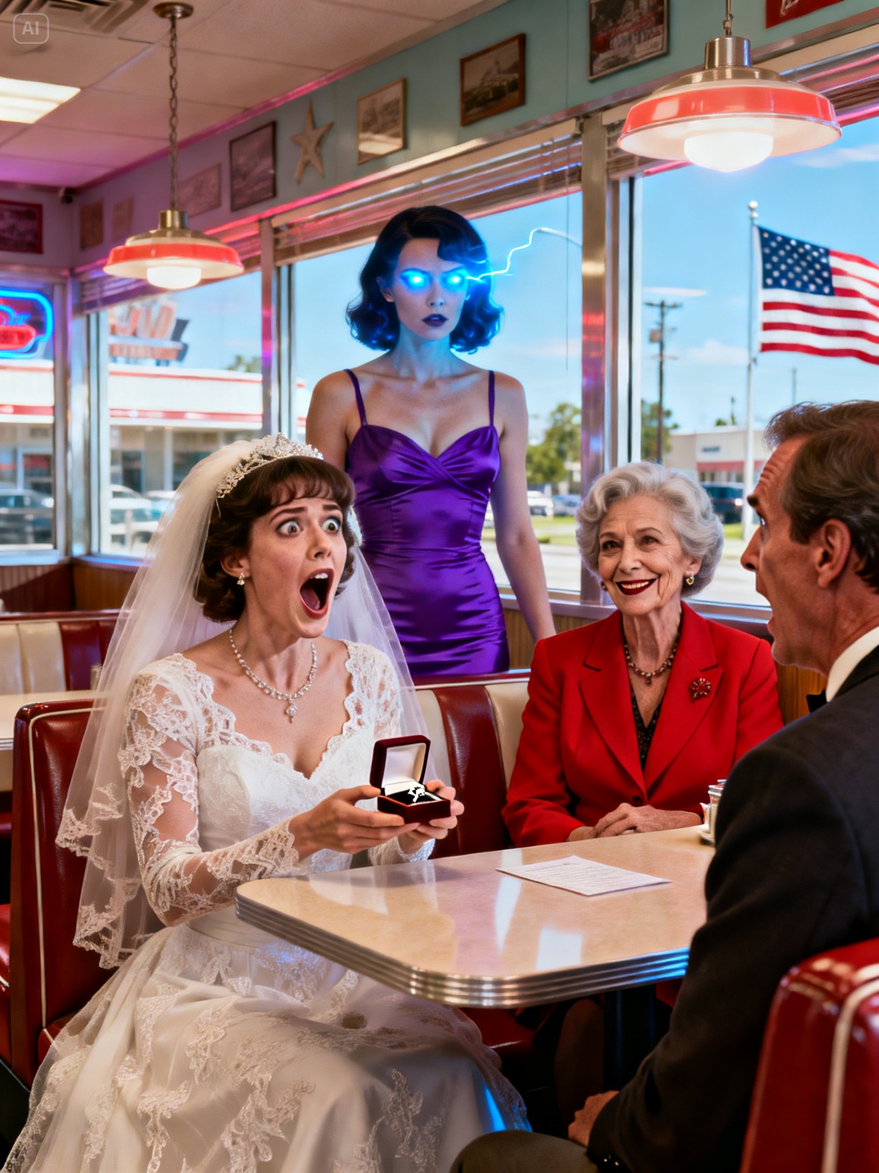 My parents took my ring, gave it to my sister. She married my fiancé in my dress. At brunch, she laughed: ‘Still alone?’ My mom smirked: ‘She always finishes what you can’t’. But then I stood up – and said nothing. My husband walked in. Every face fell silent…