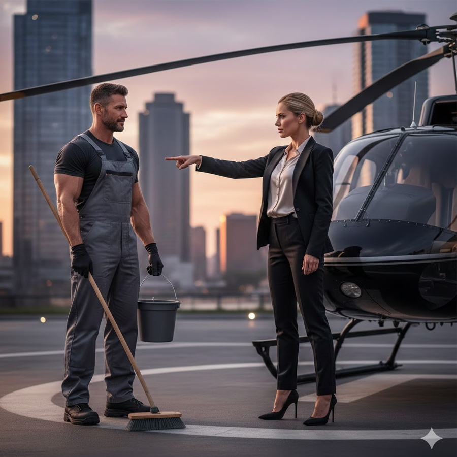 On the rooftop of a glass skyscraper in downtown Seattle, a helicopter sat waiting, keys in the ignition, fuel tank full.