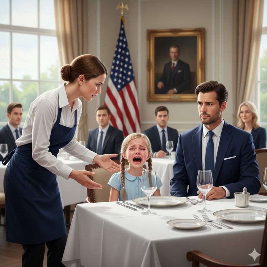 The silence inside the obsidian room, Manhattan’s most exclusive restaurant, was absolute.