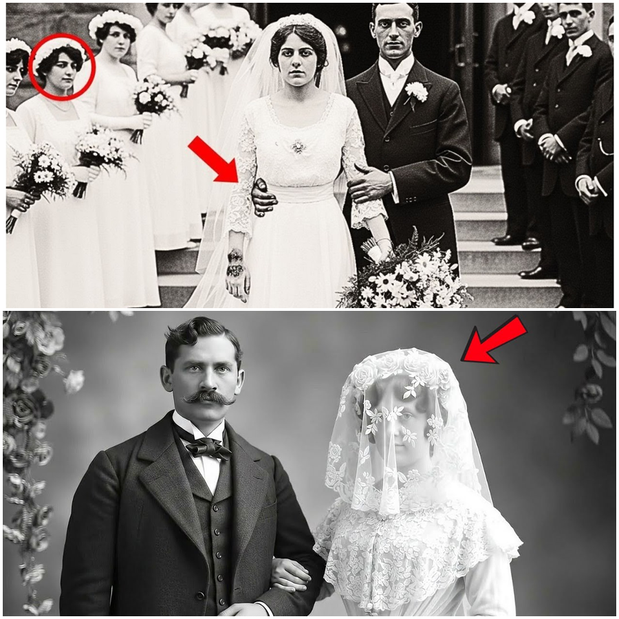 The groom stood tall and proud in a dark suit, his face clearly visible. a distinguished man in his 50s with a thick mustache and confident expression.