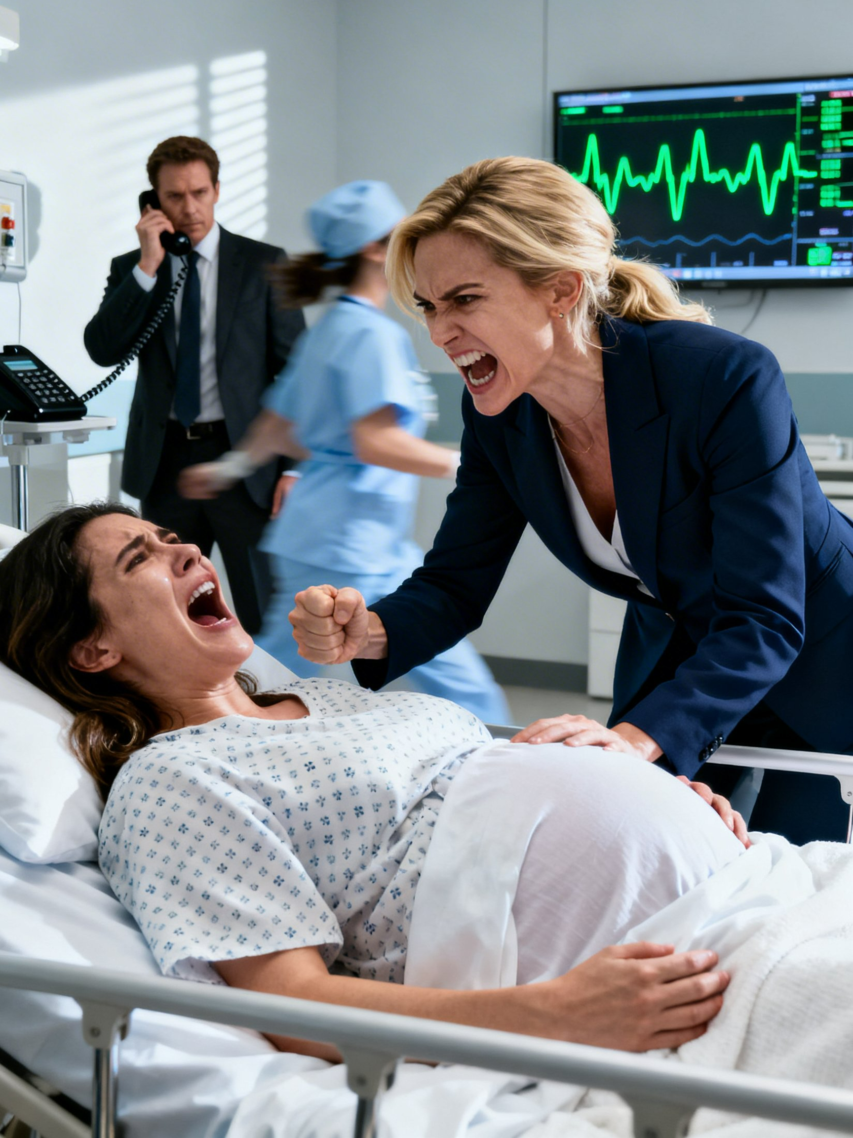 Seven Months Pregnant, Trapped in a Hospital Bed—Until My Husband Called It “Emotion,” and One Hidden Audio File Proved the Assault Was a Scripted Setup