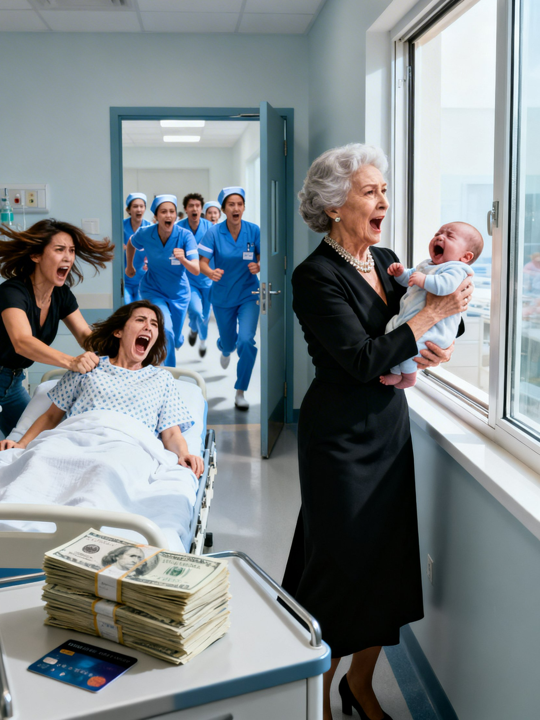 In My Postpartum Hospital Room, My Family Demanded My Credit Card—Then My Mother Held My Newborn Over a Window, Forcing Me to Choose
