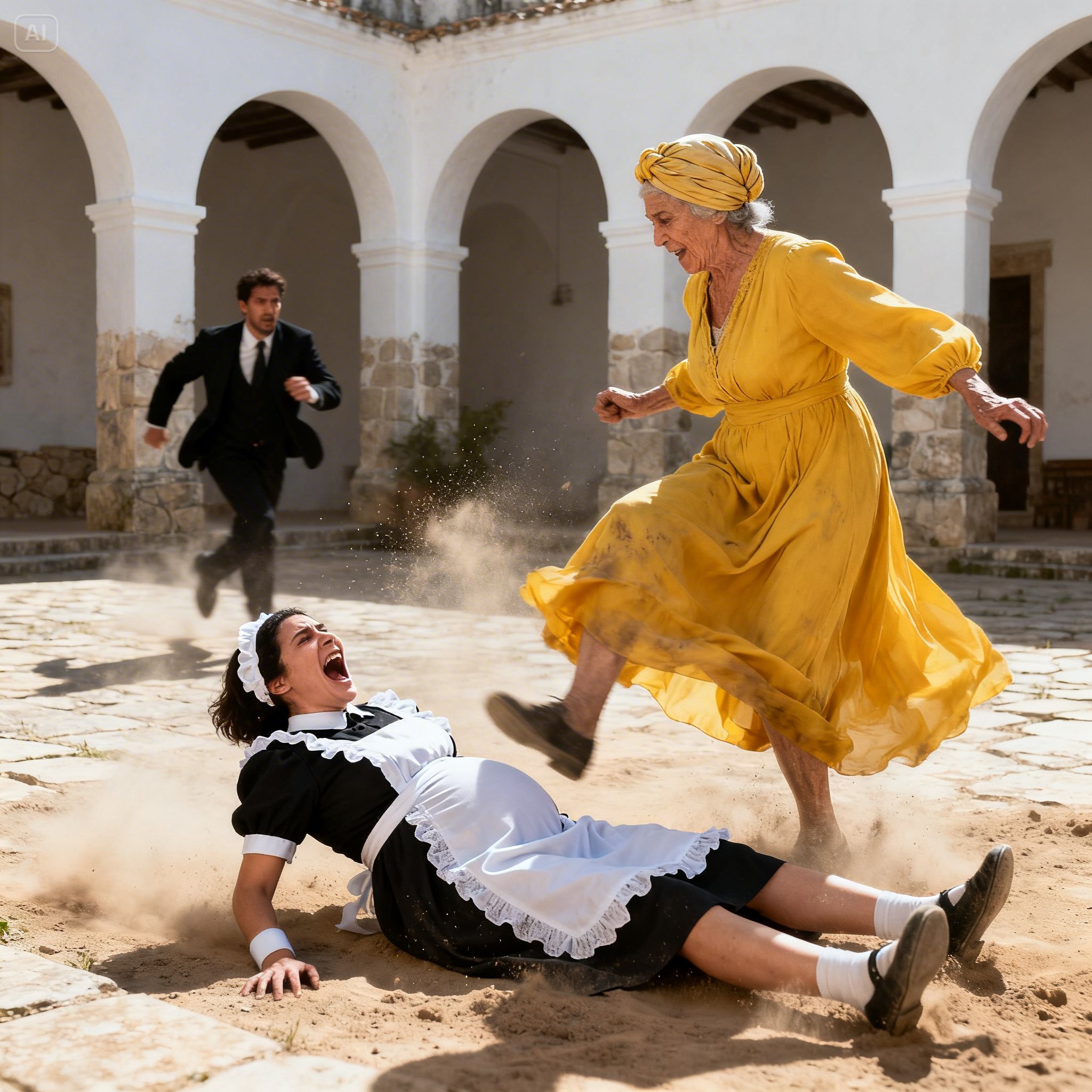 The scream split the morning open like a siren.